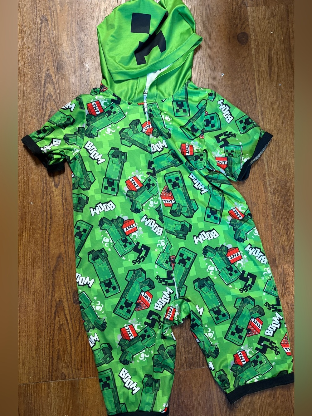 Minecraft Pajama Romper